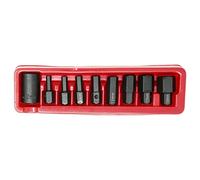 Dapetz ® 9 Pc 1/2" Drive Hex/Allen Socket Bit Set 6 7 8 10 12 14 17 19mm Garage Tool Comes with Durable Capacity, Handy Storage Case and and Suitable for Industrial Use.