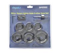 Dapetz 9 Piece Diamond Hole Saw Drill Bit Set For Tile, Porcelain, Glass, Marble & Ceramic