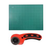 Dapetz A2 Cutting Mat Self Healing & Rotary Cutter 45mm Fabric Cutter Craft Cutting Board 450mm X 600mm
