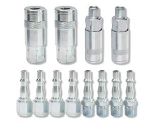 Dapetz ® Air Line Fitting for PCL Vertex Compressor Air Hose Male Female Quick Release Push Fit 12Pcs