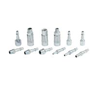 Dapetz ® Air Line Fitting Hose End Connector for PCL Vertex Compressor AirHose Male Female Quick Release Push Fit Hose End 12PC Set