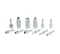 Dapetz Air Line Fitting Hose End Connector For Pcl Vertex Compressor Airhose Male Female Quick Release Push Fit Hose End 12Pc