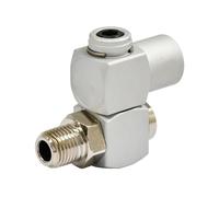 Dapetz ® Air Line Swivel Connector 1/4" BSP 6mm Male/Female Thread Air Compressor Fittings Tool Rust Resistance Made from Anodised Aluminium
