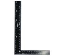 Dapetz Aluminum Alloy 8"x12" 200X 300mm L Shape Square Ruler Black Right Angle Ruler For Carpenter, Engineer, Roofer