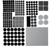 Dapetz ® Black Felt Furniture Pads - Floor Protectors for Chairs & Tables, Multi-Surface Cushioning with No Residue Adhesive, Protects Hardwood & Laminate Flooring (Pack of 261)