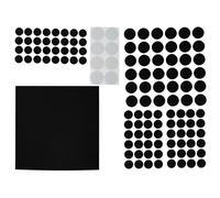 Dapetz ® Black Felt Furniture Pads Floor Protectors for Chairs & Tables with Many Big Sizes Multi-Surface Cushioning No Residue Adhesive Protect Any Type of Hardwood & Laminate Flooring (Pack of 125)