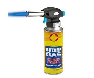 Dapetz ® Blow Torch Butane Gas Auto Ignation Chef Creme Brulee Cooking Soldering Welding Camping Comes with 1 Butane Gas Can