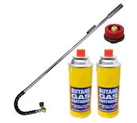 Dapetz Blowtorch For Weed Gas Burner Torch With Adjustable Flame Weeds Killer Burner Flame Thrower With 2 Gas