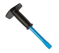 Dapetz ® Bolster Chisel with Guard 19mm X 250mm Shock-Absorbing Hand Guard Anti-Corrosion Provides Solid Forged Single-Piece Steel & Shock-Absorbing Hand Guard Strong Octagonal Shaft