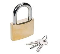 Dapetz ® Brass 40mm Padlock with Keys Mini Solid Brass Padlock with 3 Key Safety Lock for Luggage, Doors, Shed, Warehouse, Garage, Cabinets, Gym Locker, Toolbox