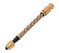 Dapetz ® Brass Archimedes Drill For Hand Micro Drilling Spiral Spring Push Precise Repair Hand Manual Push Drill Chuck for Delicate Manual Work, Electronic and Model Making, Wood Working