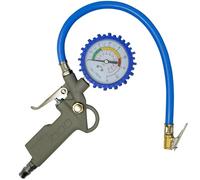Dapetz ® Car Tyre Air Inflator and Pressure Gauge Gun With Rubber Hose 140 PSI - 10 BAR For Use Air Compressor Suitable For Car Van Motorbike and Bike Schrader Connector