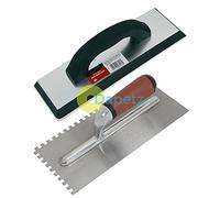 Dapetz® Ceramic Tiling Tool Kit - Grout Float & 6mm Notched Tile Adhesive Trowel Set for Grouting & Tiling Professional-Grade Tools for Ceramic Tiles Ergonomic Design & Easy to Clean