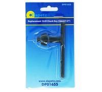 Dapetz Chuck Key Replacement Drill Chuck Key 13mm (1/2") Chemically-Blackened And Hardened, Steel Replacement