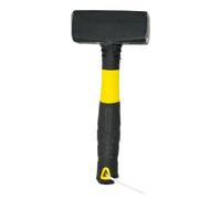Dapetz ® 4.4lb/ 2Kgs Fibreglass Club or Lump Hammer That has Steel Head and with Rubber Grip for Stability. The Hammerhead is Made up Drop Forged Steel