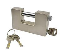 Dapetz ® Container Padlock 70mm Heavy Duty Padlock Lock Waterproof 3 Keys for Garage Warehouse Shipping, Container, Garage, Shed Anti Drill, Anti Pick Cylinder Outdoor Lock Stainless Steel