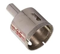 Dapetz® Diamond Hole Saw 35mm - Diamond Drill Bit, Brazed Core Cutter for Cutting Tile, Porcelain, Glass, Marble, Ceramic, Granite, and Stone