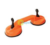 Dapetz ® Double Glass Suction Cups Lifter Aluminum Vacuum Plate Handle Dual Pads Glass Suckers to Lift Large Glass/Floor Gap Fixer/Tile Also for Lifting/Dent Puller, 70 kg Lifting Capacity