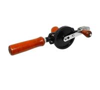 Dapetz ® Double Pinion Hand Drill 1/4 inch 8mm 3 Jaw Keyless Chuck Hand Tools Double Pinion Wood Side Drilling Crank Manual Turn, 285Mm Overall Length
