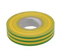 Dapetz Electrical Insulation Tape 18mm X 33M Green Yellow Strong Pvc Adhesive Water Resistant Flame Retardant 1 Roll For Wiring