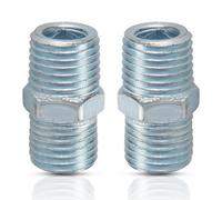 Dapetz Equal Union Connector 1/4" Bsp Taper Thread Double Male Equal Union Air Line Hose Connector Airline Fitting