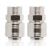 Dapetz ® Euro Air Line Fitting Quick Release Push Fit for Compressor Air Hose 1/4" BSP Female Thread