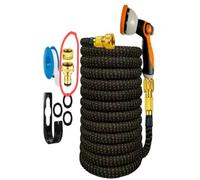 Dapetz ® Expandable Garden Hose Pipe 15M/22.5M/30M, Retractable Flexible Hose Pipe, 10-Pattern Spray Nozzle, 3/4" & 1/2" Alloy Connectors, Leak-Proof, Kink-Free, Expanding Water Hose (30M)