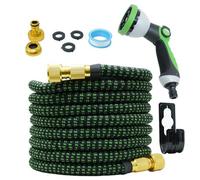 Dapetz Expandable Garden Hose Pipe 15M/22.5M/30M Retractable Flexible Hose With 10 Pattern Spray Nozzle 1/2 & 3/4 Inch Connectors