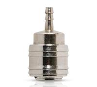 Dapetz Female Euro Air Line Hose Fitting Connector Quick Release Push Fit To Barb Hose End Tail 6mm