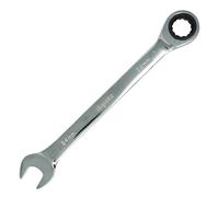 Dapetz ® Ratchet Spanner 24mm Metric Combination Spanner Fixed Head Wrench Open End & Ring Mirror Polished Chrome Vanadium Steel Corrosion-Resistant Hand Tool