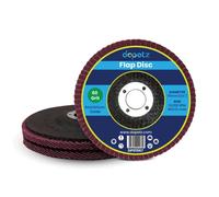 Dapetz ® Flap Discs 115mm 4.5" 60 Grit Aluminum Oxide Grinding Discs Sanding Discs Ideal for Grinding and Sanding Metal, Wood, and Plastics Pack of 2
