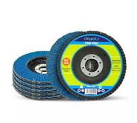 Dapetz ® Flap Discs 115mm 4.5" 80 Grit Grinding Discs Zirconium Sanding Discs for Angle Grinder to Sanding Grinding Metal, Wood and Stainless Steel Pack of 5