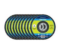 Dapetz ® Flap Discs 115mm Grinding Discs 40 Grit Grinding Discs Zirconium Sanding Discs for 4.5" Angle Grinder to Sanding Grinding Metal Wood and Stainless Steel-10Pcs