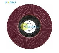 Dapetz ® Flap Discs 80 Grit 115mm 4.5" Aluminum Oxide Grinding Discs Sanding Discs for Angle Grinder to Sanding Grinding Metal Wood and Stainless Steel 10X