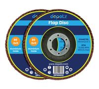 Dapetz ® Flap Discs 80 Grit 115mm 4.5" Aluminum Oxide Grinding Discs Sanding Discs for Angle Grinder to Sanding Grinding Metal Wood and Stainless Steel 2X