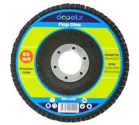 Dapetz ® Flap Discs 80 Grit 115mm Zirconia Pack of 1 Grinding Discs Zirconium Sanding Discs for 4.5" Angle Grinder to Sanding Grinding Metal Wood and Stainless Steel