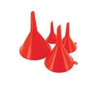 Dapetz ® Funnel Set 4Pce (50, 75, 100 and 120 mm) Tough plastic Hand Tools Quick Transfer of Car Van Fuel Petrol Water Oil Spout Pour Max fluid temperature 60C