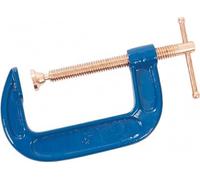 Dapetz ® G-Clamp 4" 100mm Cast Iron Frame Heavy Duty Clamp Professional Strong Corrosion Resistant DIY Tool for Metal Building Woodworking Carpentry Blue