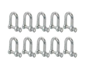 Dapetz® Galvanised Commercial D-Shackle Ring M10 - Pack of 10