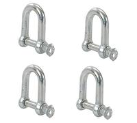 Dapetz® Galvanised Commercial D-Shackle Ring M10 - Pack of 4
