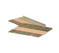 Dapetz ® Galvanised Ring Nails 75mm Paper Collated Clipped D-Head Air Framing Nails for Nailer Guns Home Decor, Woodwork, Furniture Outdoor, Fence and Crafts DIY (Pack of 100)