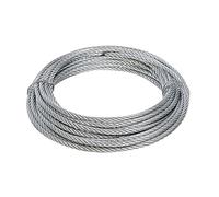 Dapetz ® Galvanised Wire Rope - 4mm X 10M Zinc Plated Corrosion Resistant & Weatherproof for Climbing Plants/Wire Trellis Cable