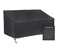 Dapetz ® Garden Furniture Cover 160x85x61/71cm for 2 Seater Sofa Garden Bench Seat Cover a Water Repellent, Windproof, Anti-UV, 420D Polyester Outdoor Furniture Covers Sofa - Black