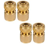 Dapetz Garden Hose Quick Connector Brass Garden Hose Connector 1/2 Inch Expandable Garden Hose Faucet Connector