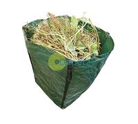 Dapetz ® Garden Waste Bags 360L - Reusable Green Sacks with Handles for Leaves, Grass & Debris, Foldable and Reusable 1 Pack