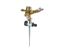 Dapetz ® Gardening Watering Impulse Garden Sprinkler Male - 300 mm Spiked impulse garden sprinkler with 360° coverage Adjustable full or half circle pattern Quick-release 1/2" hose connector
