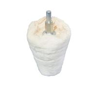 Dapetz ® Goblet Polishing Mop 50mm Cotton Cone Polishing Buffing Pad Mop 35mm Shank Drill Attachment for Metal Aluminium Stainless Steel Chrome Jewelry Plastic Ceramic Glass