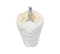 Dapetz Goblet Polishing Mop 50mm Cotton Cone Polishing Buffing Pad Mop Shank Drill Attachment For Metal Aluminium Stainless Steel