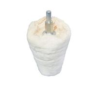 Dapetz ® Goblet Polishing Mop 50mm Cotton Cone Polishing Buffing Pad Mop Shank Drill Attachment for Metal Aluminium Stainless Steel Chrome Jewelry Plastic Ceramic Glass