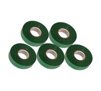 Dapetz Green Electrical Tape, 18mm X 33M, Flame Retardant Strong Self-Adhesive Pvc Insulation Tape 5 Rolls